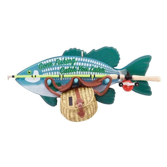 Hallmark Keepsake Gone Fishing Catch You Later Tackle Belt Rod Ornament 2022 NIB - Picture 1 of 8